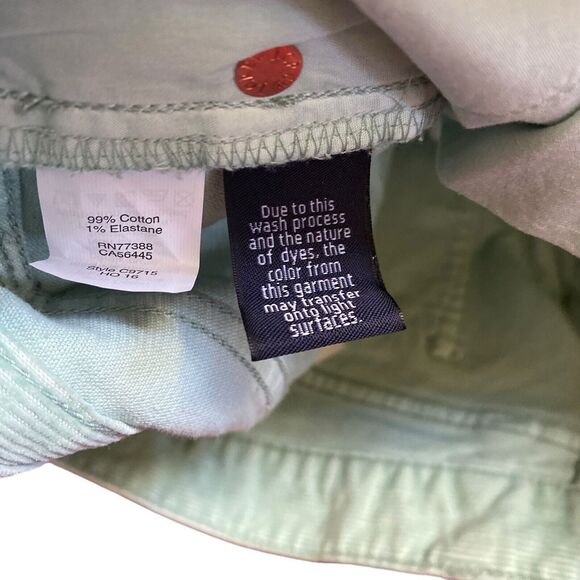 J Crew Womens Pants Size 27 Corduroy Mint Green - Picture 5 of 8